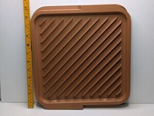 Gotham Steel Reversible Grill Griddle PanCopper Color 12 Inch Square...